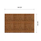Cubre Mesa Rectangular Caramelo 140x240 cm — Incluye 6 Posavasos de Regalo - Miniatura 6