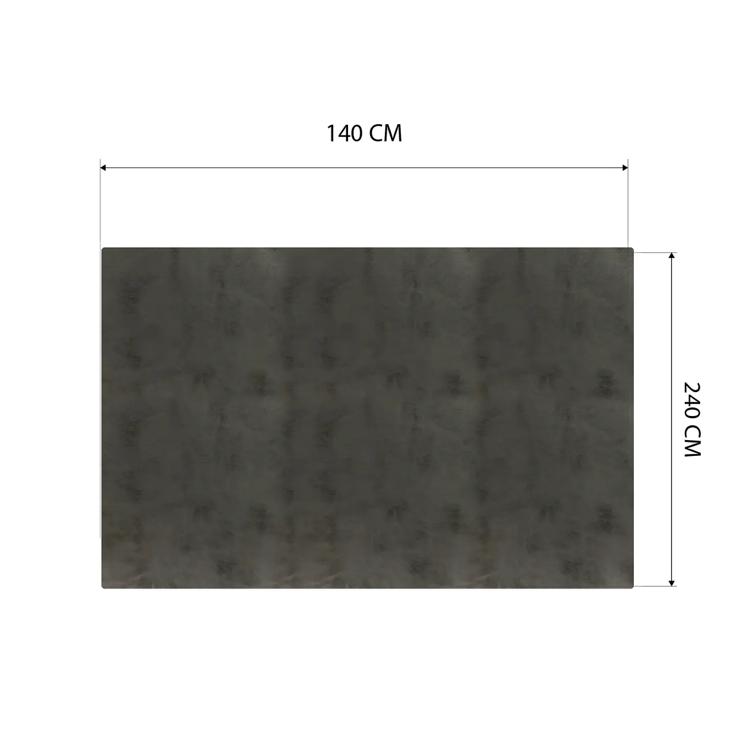 Cubre Mesa Rectangular Gris 140x240 cm — Incluye 6 Posavasos de Regalo 6