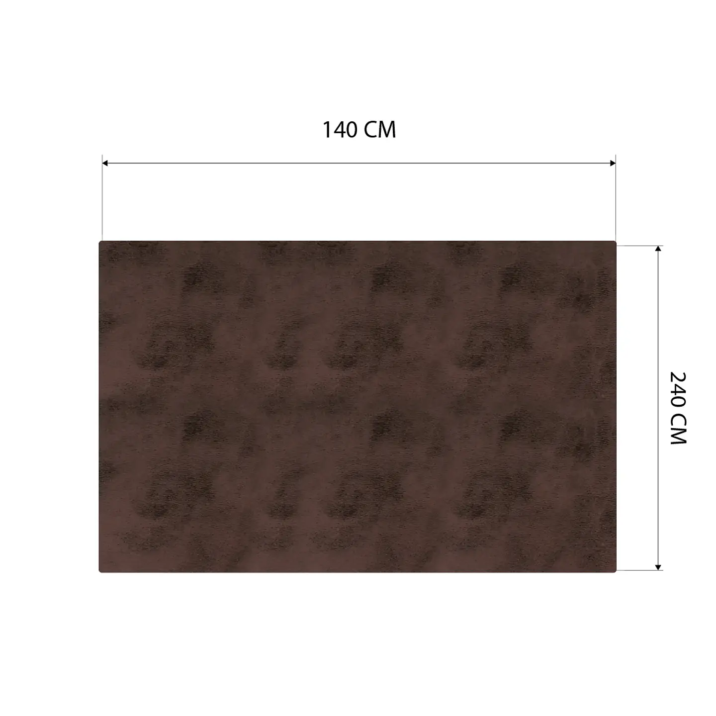 Cubre Mesa Rectangular Café 140x240 cm — Incluye 6 Posavasos de Regalo 6