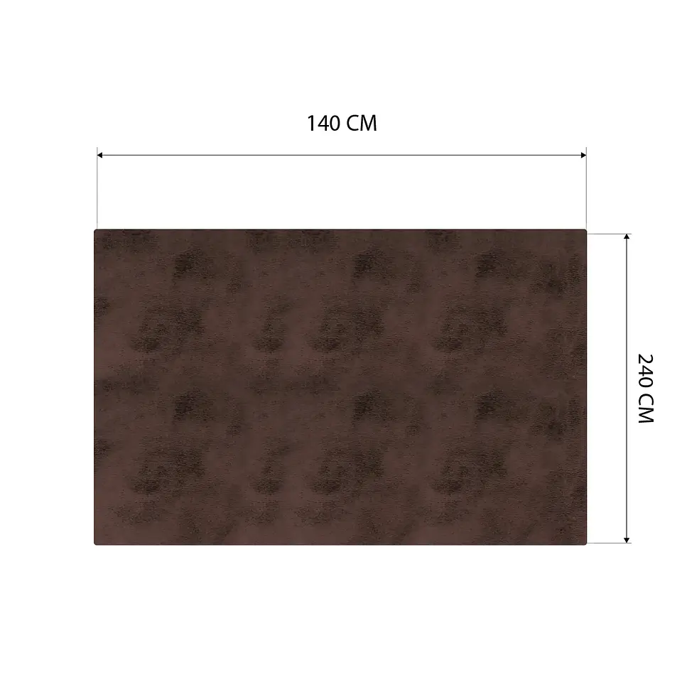 Cubre Mesa Rectangular Café 140x240 cm — Incluye 6 Posavasos de Regalo 6