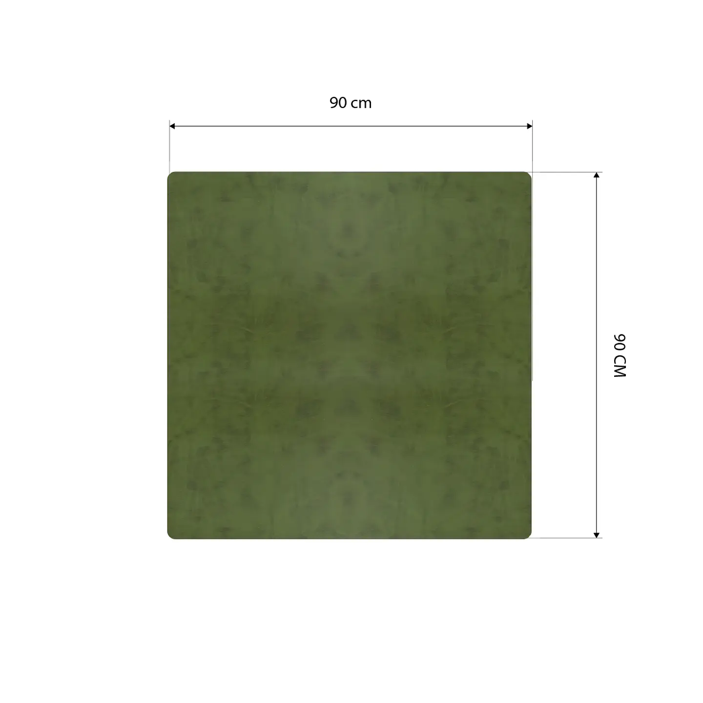 Cubre Mesa Cuadrado Verde 90x90 cm — Incluye 2 Individuales y 6 Posavasos de Regalo 9