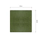 Cubre Mesa Cuadrado Verde 90x90 cm — Incluye 2 Individuales y 6 Posavasos de Regalo - Miniatura 9