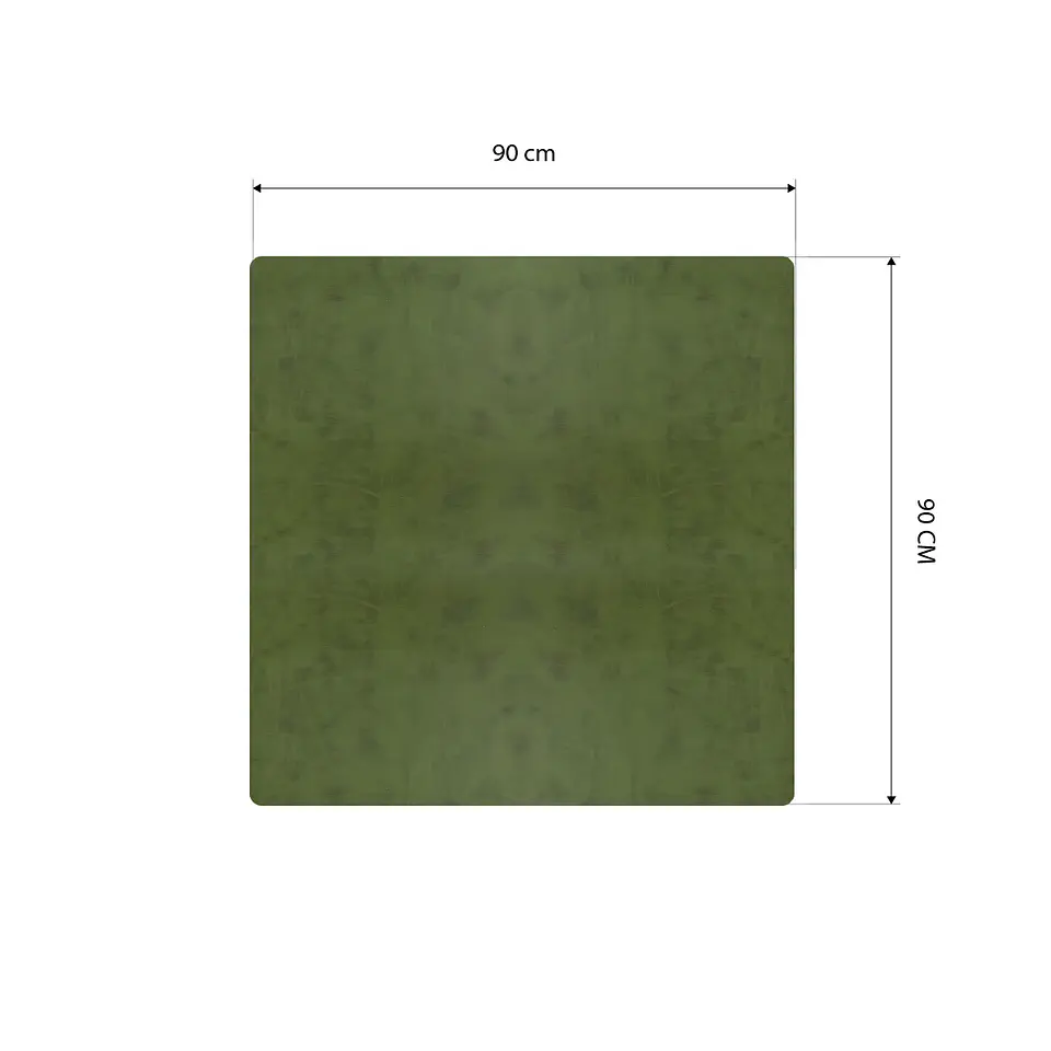 Cubre Mesa Cuadrado Verde 90x90 cm — Incluye 2 Individuales y 6 Posavasos de Regalo 9