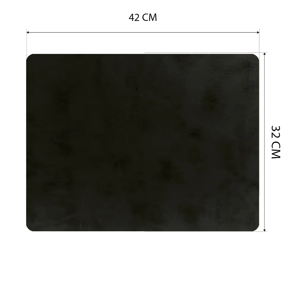 Cubre Mesa Redondo Negro 90 cm — Incluye 2 Individuales y 6 Posavasos de Regalo 6