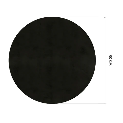 Cubre Mesa Redondo Negro 90 cm — Incluye 2 Individuales y 6 Posavasos de Regalo