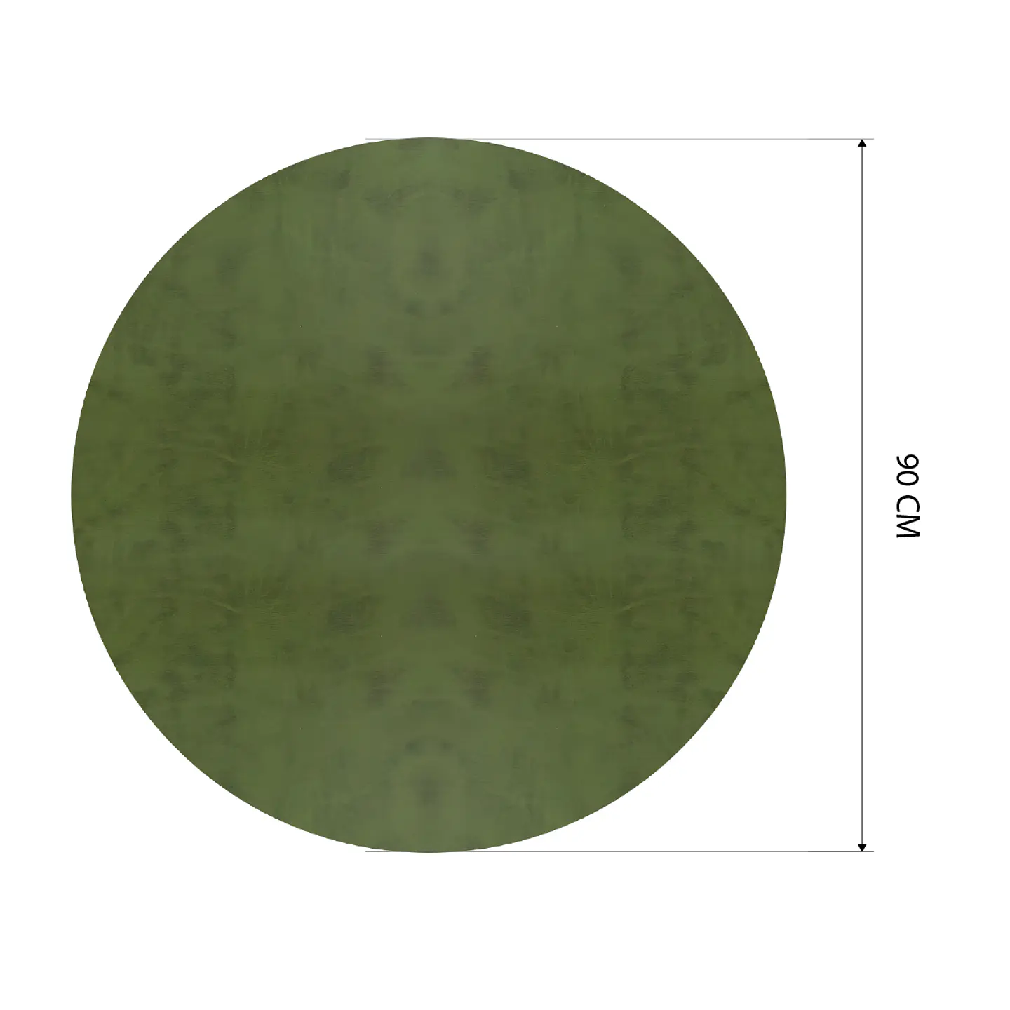Cubre Mesa Redondo Verde 90 cm — Incluye 2 Individuales y 6 Posavasos de Regalo 5