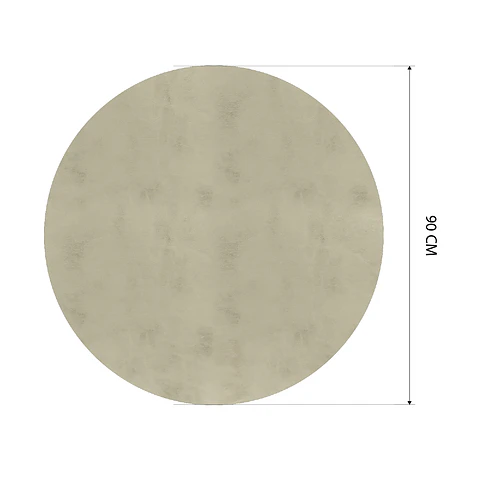 Cubre Mesa Redondo Beige 90 cm — Incluye 2 Individuales y 6 Posavasos de Regalo