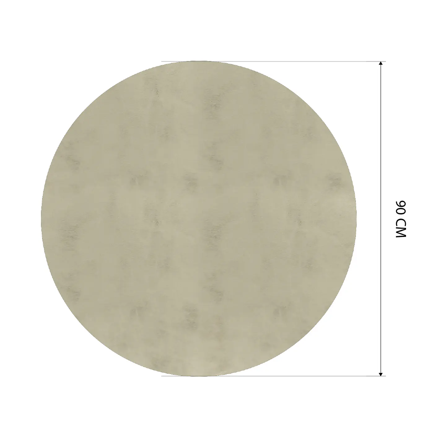 Cubre Mesa Redondo Beige 90 cm — Incluye 2 Individuales y 6 Posavasos de Regalo 2