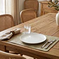 Cubre Mesa Redondo Beige 90 cm — Incluye 2 Individuales y 6 Posavasos de Regalo - Miniatura 10