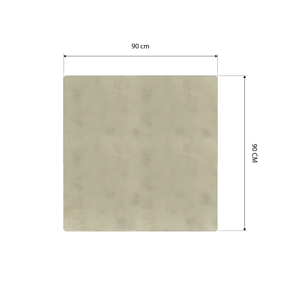 Cubre Mesa Cuadrado Beige 90x90 cm — Incluye 2 Individuales y 6 Posavasos de Regalo 8