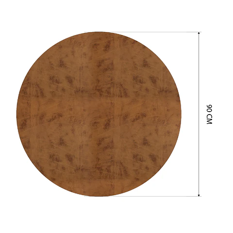 Cubre Mesa Redondo Caramelo 90 cm — Incluye 2 Individuales y 6 Posavasos de Regalo