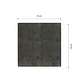 Cubre Mesa Redondo Gris 90 cm — Incluye 2 Individuales y 6 Posavasos de Regalo - Miniatura 5