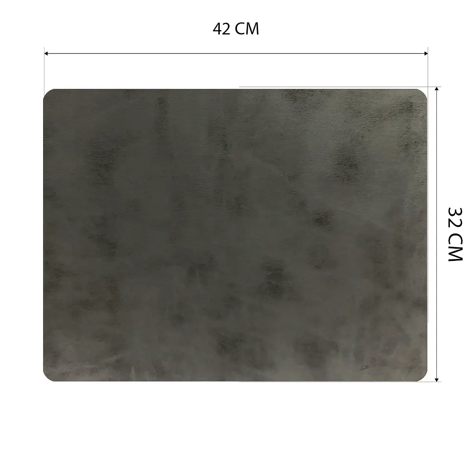 Cubre Mesa Cuadrado Gris 90x90 cm — Incluye 2 Individuales y 6 Posavasos de Regalo 5