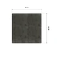 Cubre Mesa Cuadrado Gris 90x90 cm — Incluye 2 Individuales y 6 Posavasos de Regalo - Miniatura 9