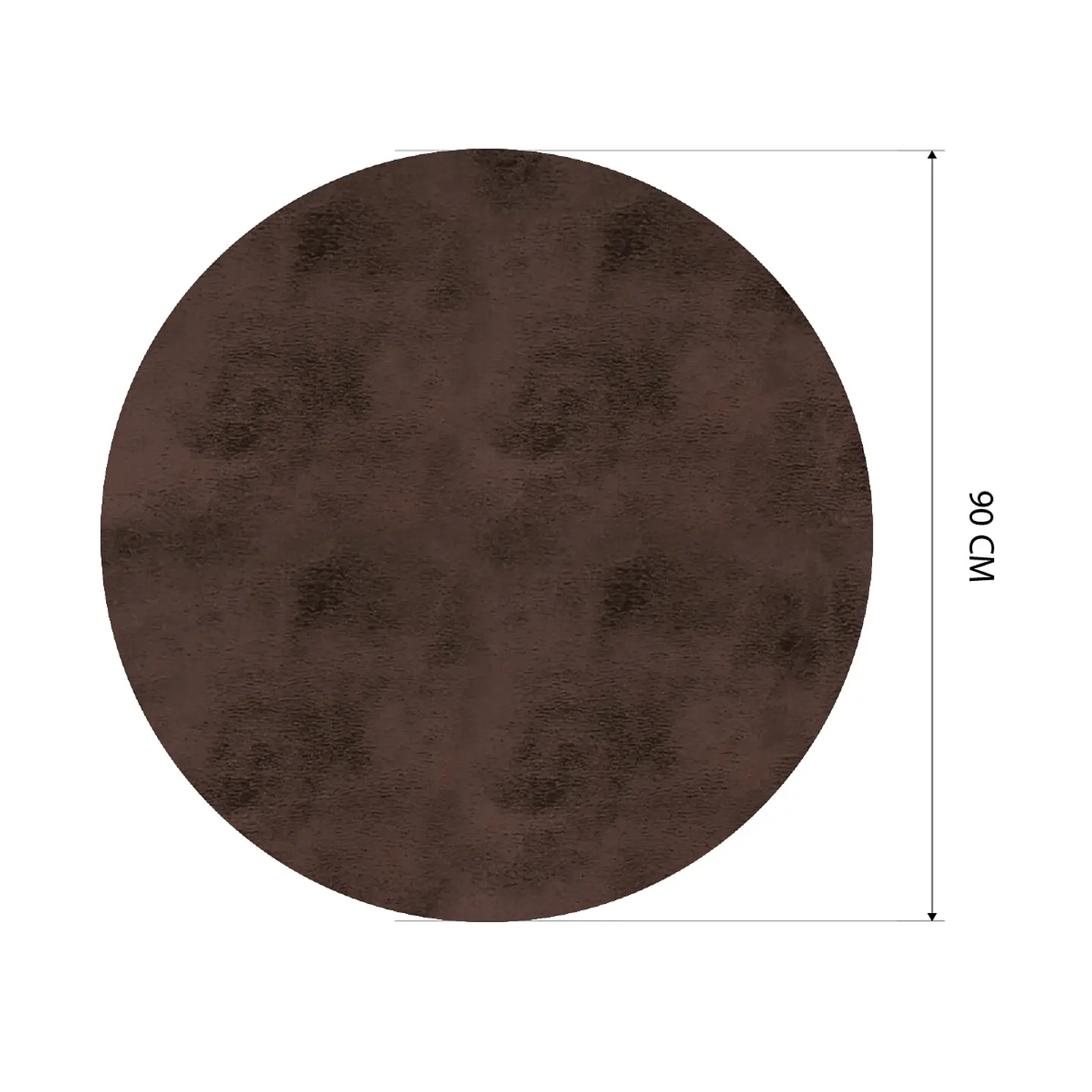 Cubre Mesa Redondo Café 90 cm — Incluye 2 Individuales y 6 Posavasos de Regalo 2