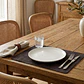 Cubre Mesa Redondo Café 90 cm — Incluye 2 Individuales y 6 Posavasos de Regalo - Miniatura 11