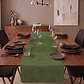 Cubre Mesa Redondo Verde 100 cm — Incluye Camino de Mesa y 6 Posavasos de Regalo - Miniatura 2