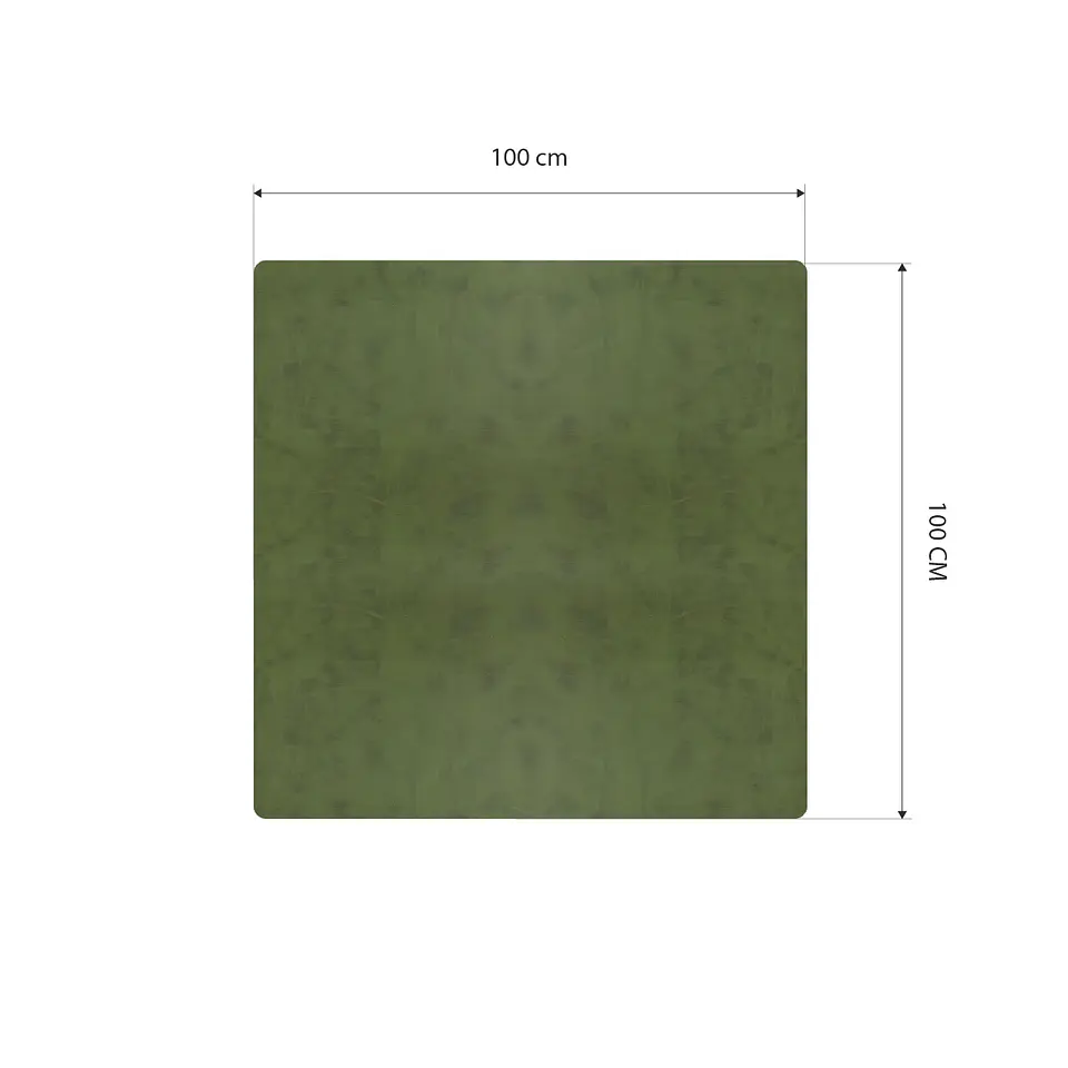 Cubre Mesa Cuadrado Verde 100x100 cm — Incluye Camino de Mesa y 6 Posavasos de Regalo 9