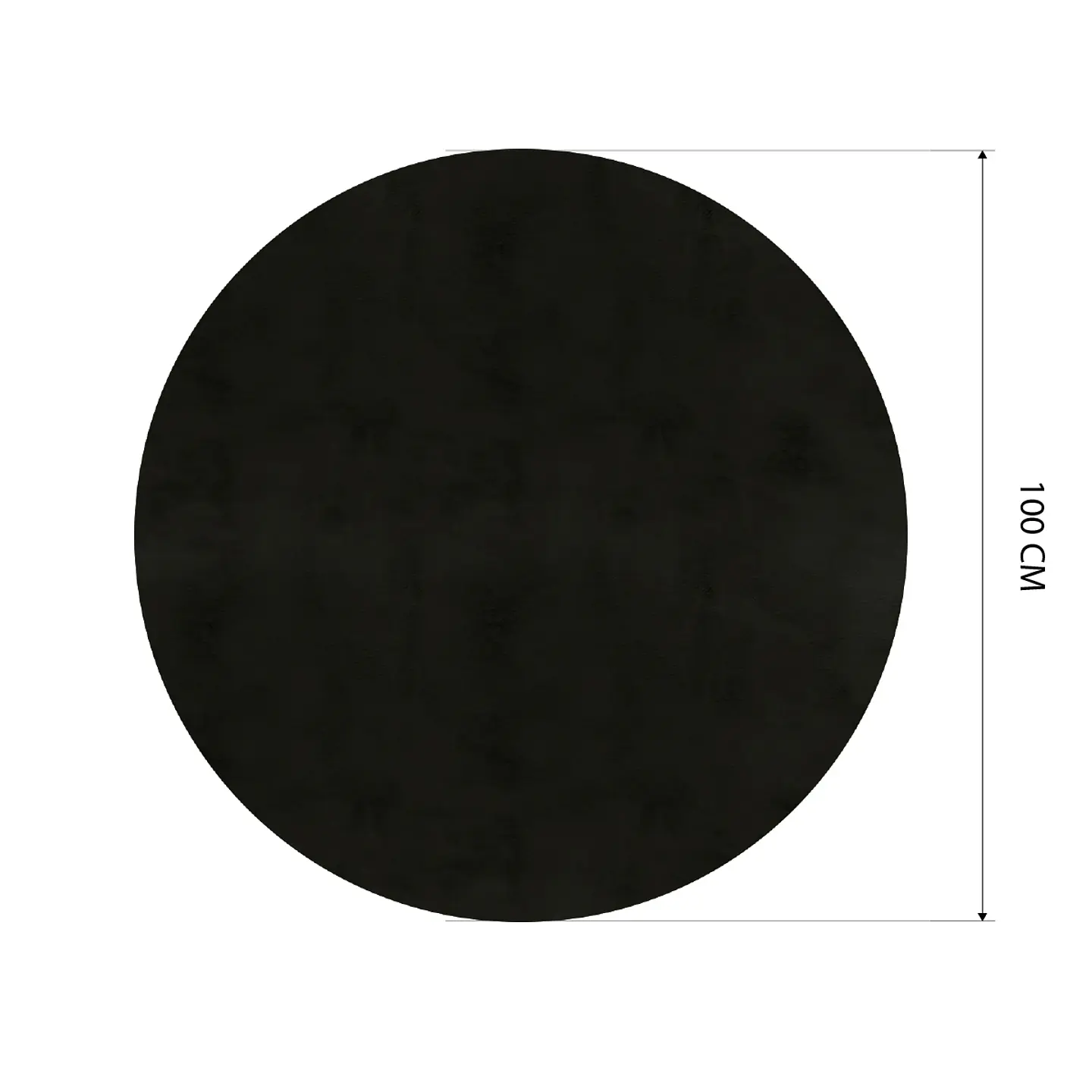Cubre Mesa Redondo Negro 100 cm — Incluye Camino de Mesa y 6 Posavasos de Regalo 9