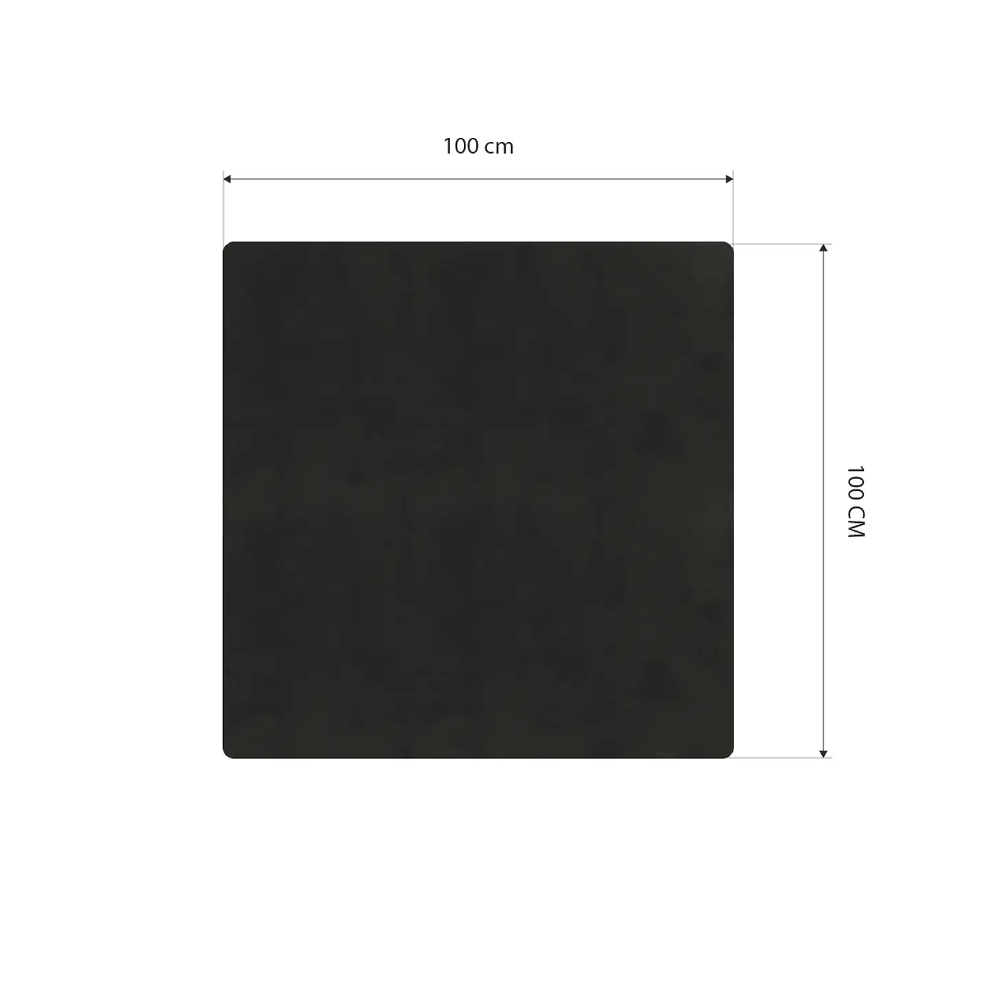 Cubre Mesa Cuadrado Negro 100x100 cm — Incluye Camino de Mesa y 6 Posavasos de Regalo 6