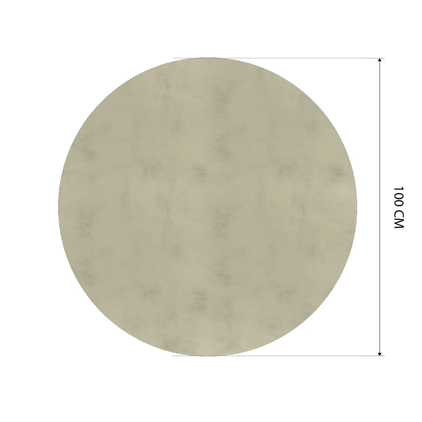 Cubre Mesa Redondo Beige 100 cm — Incluye Camino de Mesa y 6 Posavasos de Regalo 8