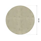 Cubre Mesa Redondo Beige 100 cm — Incluye Camino de Mesa y 6 Posavasos de Regalo - Miniatura 8