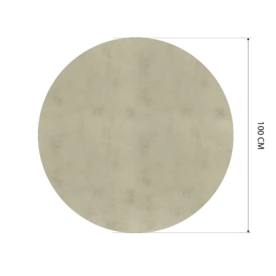 Cubre Mesa Redondo Beige 100 cm — Incluye Camino de Mesa y 6 Posavasos de Regalo 8