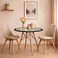 Cubre Mesa Redondo Beige 100 cm — Incluye Camino de Mesa y 6 Posavasos de Regalo - Miniatura 1