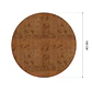 Cubre Mesa Redondo Caramelo 100 cm — Incluye Camino de Mesa y 6 Posavasos de Regalo - Miniatura 5