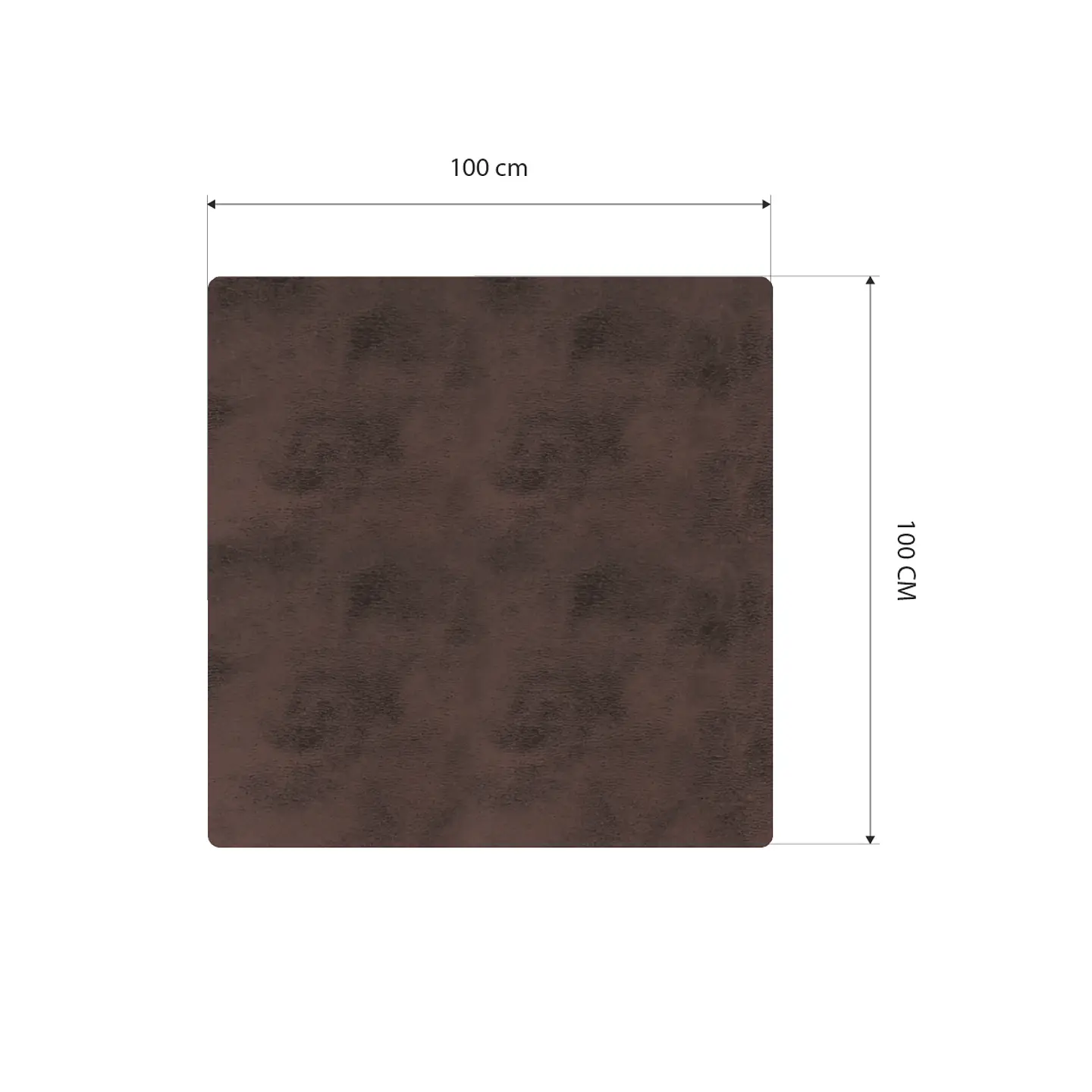 Cubre Mesa Cuadrado Café 100x100 cm — Incluye Camino de Mesa y 6 Posavasos de Regalo 9