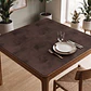Cubre Mesa Cuadrado Café 100x100 cm — Incluye Camino de Mesa y 6 Posavasos de Regalo - Miniatura 1