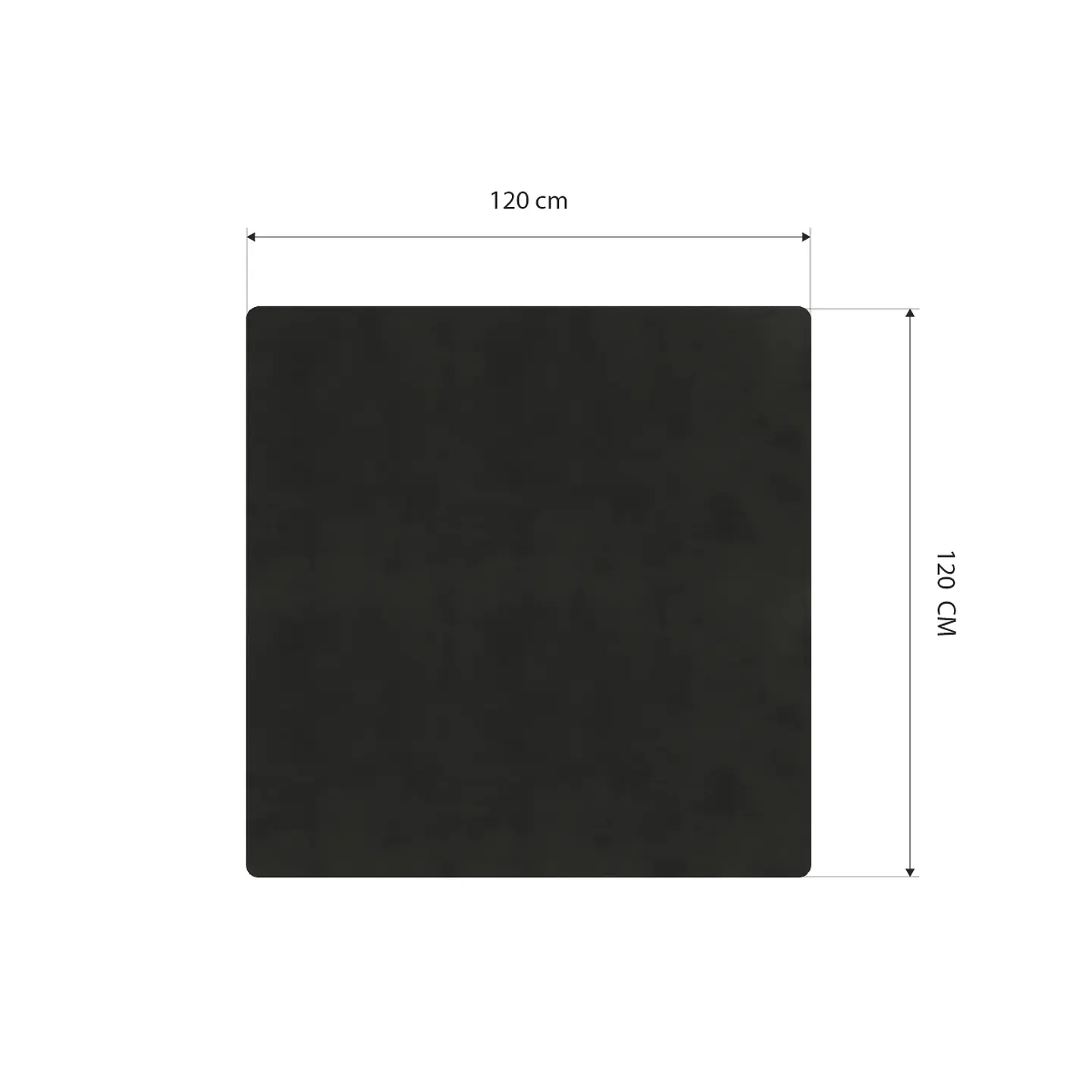 Cubre Mesa Cuadrado Negro 120x120 cm — Incluye 6 Posavasos de Regalo 7