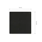 Cubre Mesa Cuadrado Negro 120x120 cm — Incluye 6 Posavasos de Regalo - Miniatura 7
