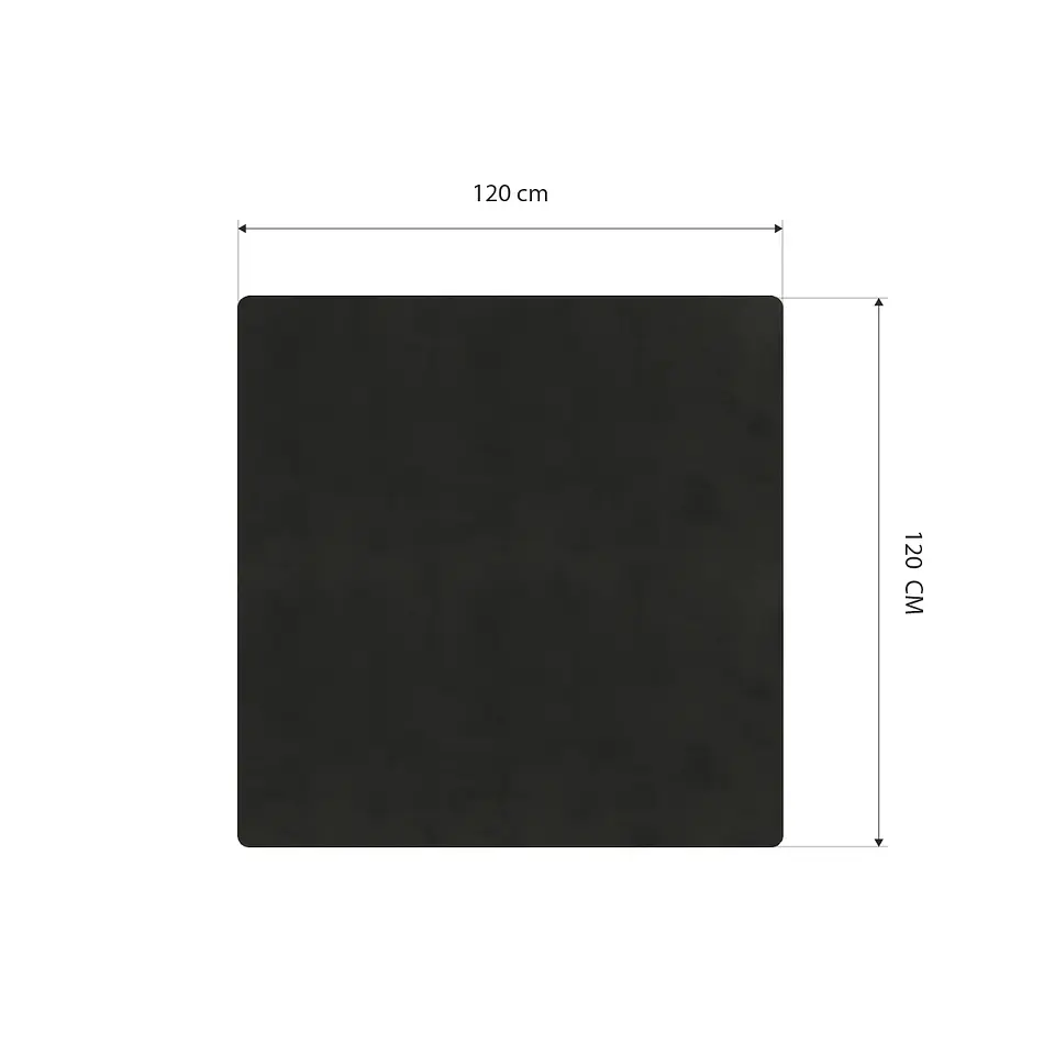 Cubre Mesa Cuadrado Negro 120x120 cm — Incluye 6 Posavasos de Regalo 7