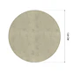 Cubre Mesa Redondo Beige 120 cm — Incluye 6 Posavasos de Regalo - Miniatura 6