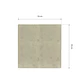 Cubre Mesa Cuadrado Beige 120x120 cm — Incluye 6 Posavasos de Regalo - Miniatura 4
