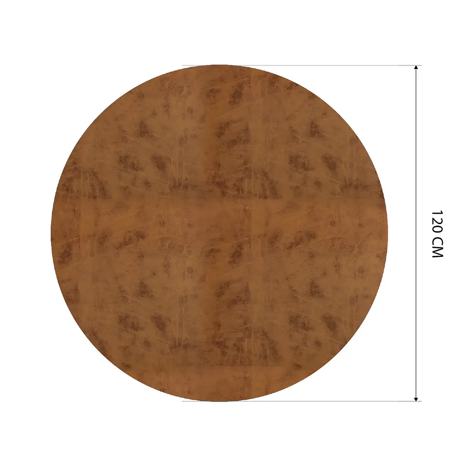 Cubre Mesa Redondo Caramelo 120 cm — Incluye 6 Posavasos de Regalo 2