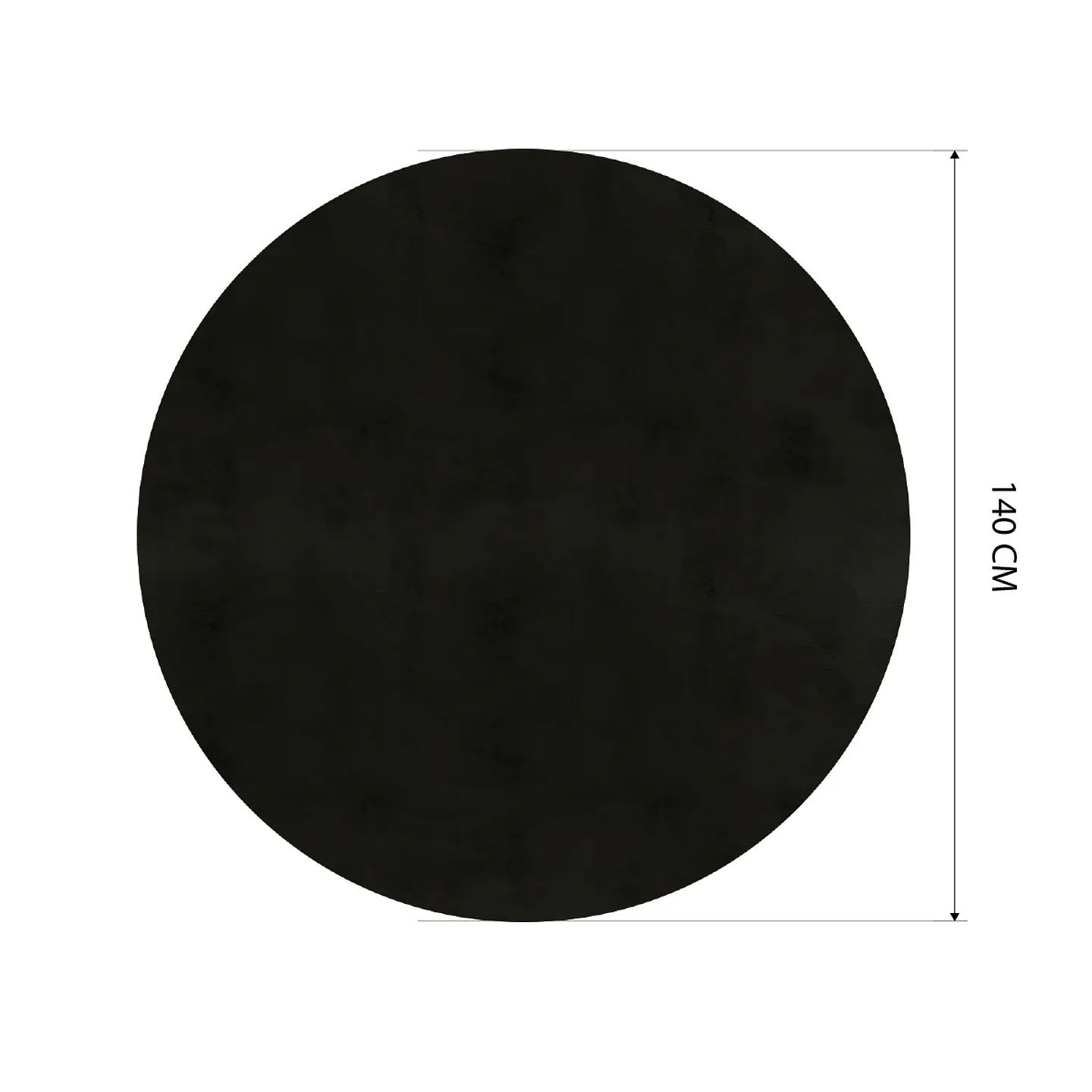Cubre Mesa Redondo Negro 140 cm — Incluye 6 Posavasos de Regalo 7