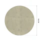 Cubre Mesa Redondo Beige 140 cm — Incluye 6 Posavasos de Regalo - Miniatura 6