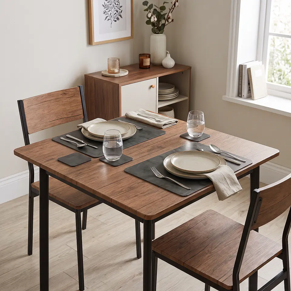 Cubre Mesa Redondo Gris 140 cm — Incluye 6 Posavasos de Regalo 2