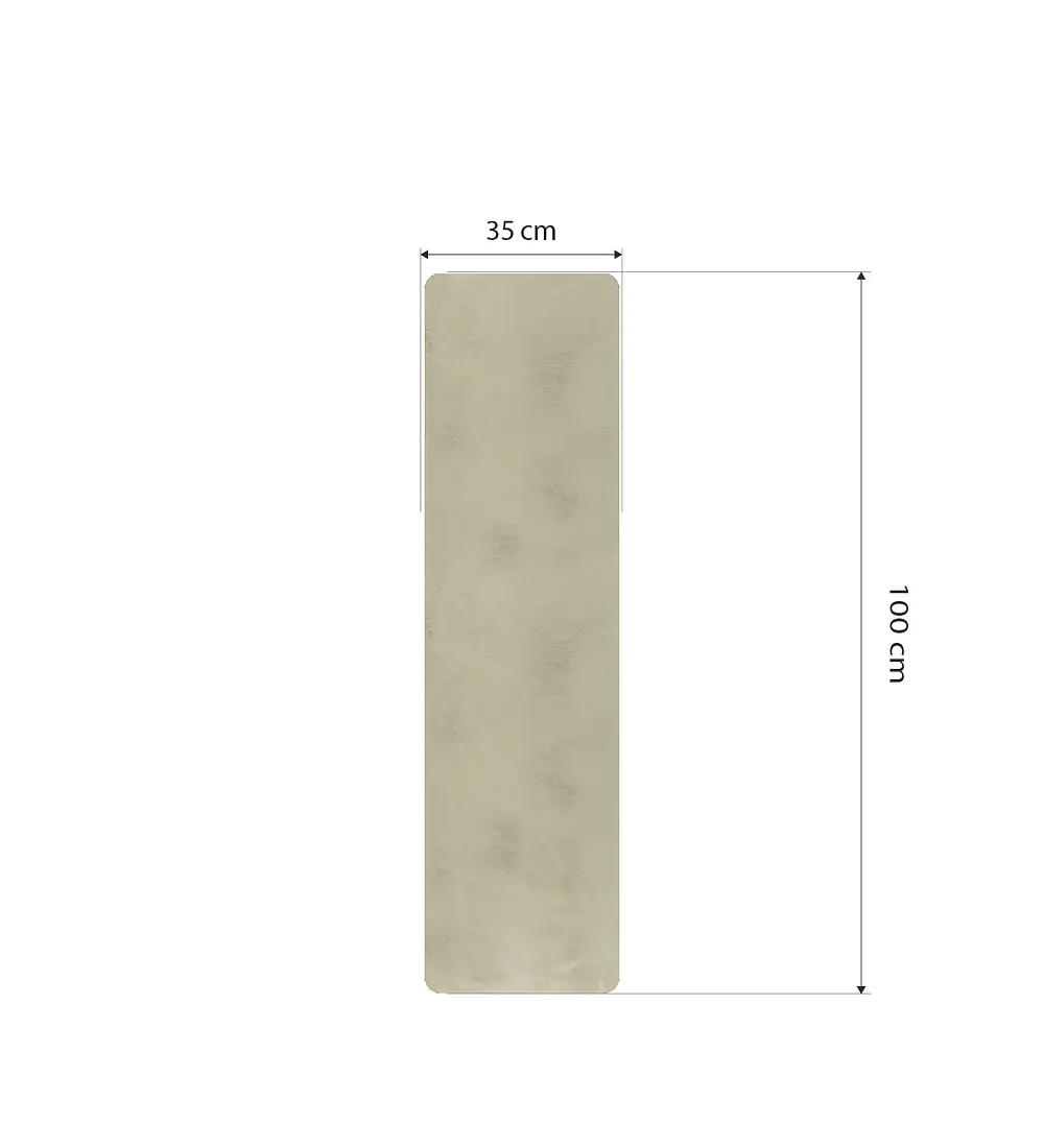 Camino de Mesa Beige 35 x 100 cm + Posavasos de Regalo 