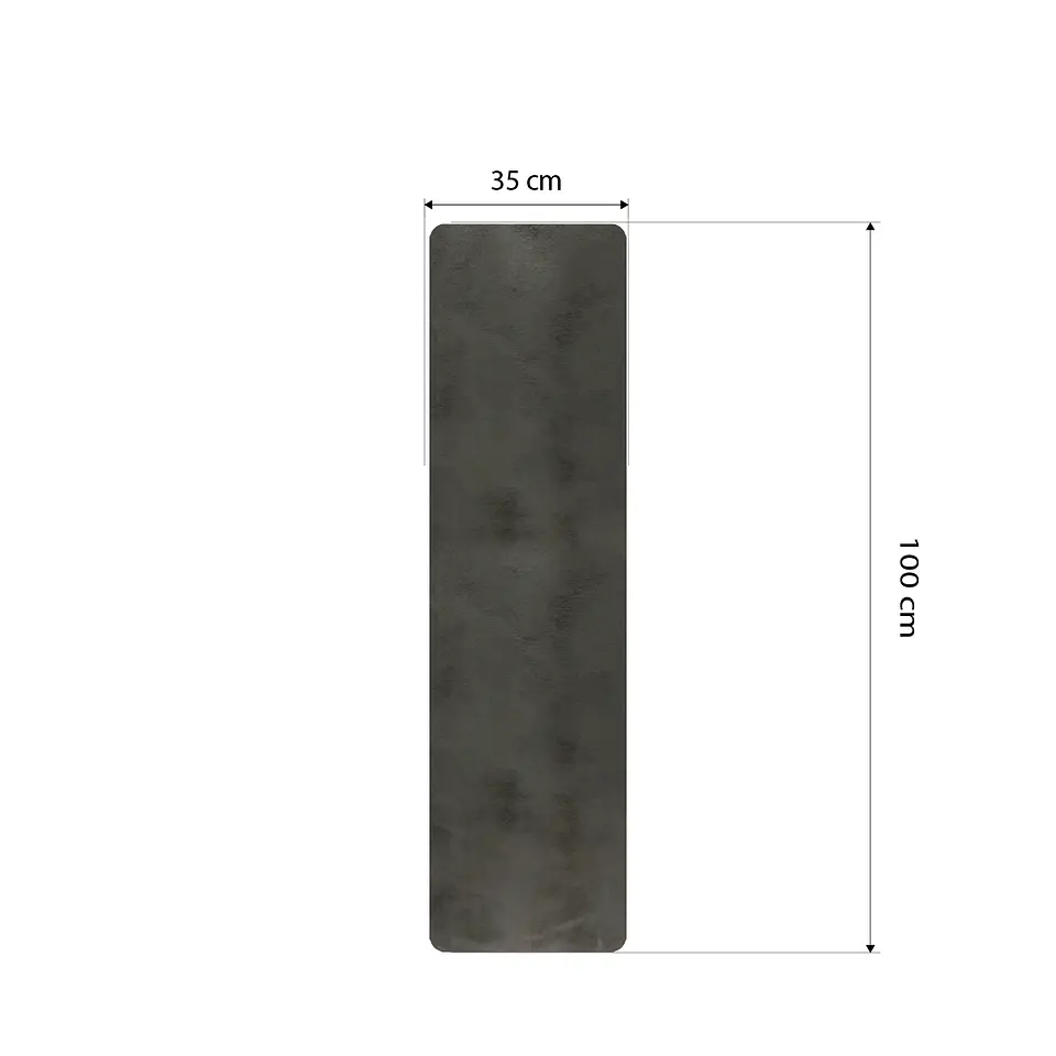 Camino de Mesa Gris 35 x 100 cm + Posavasos  3