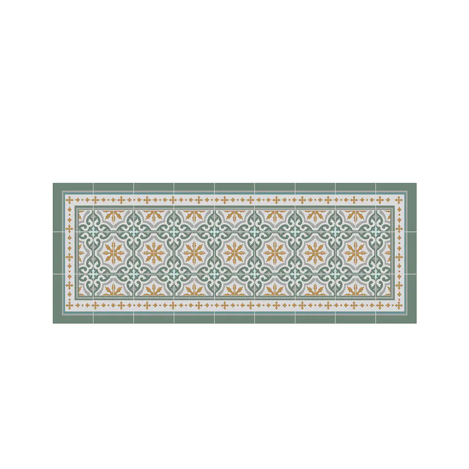 Alfombra Vinilica Personalizada Córdova Green 140 x 115 cm  2