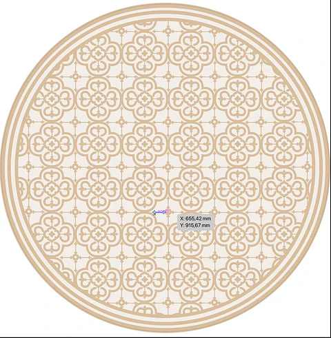 Flor Árabe Arena 140 cm