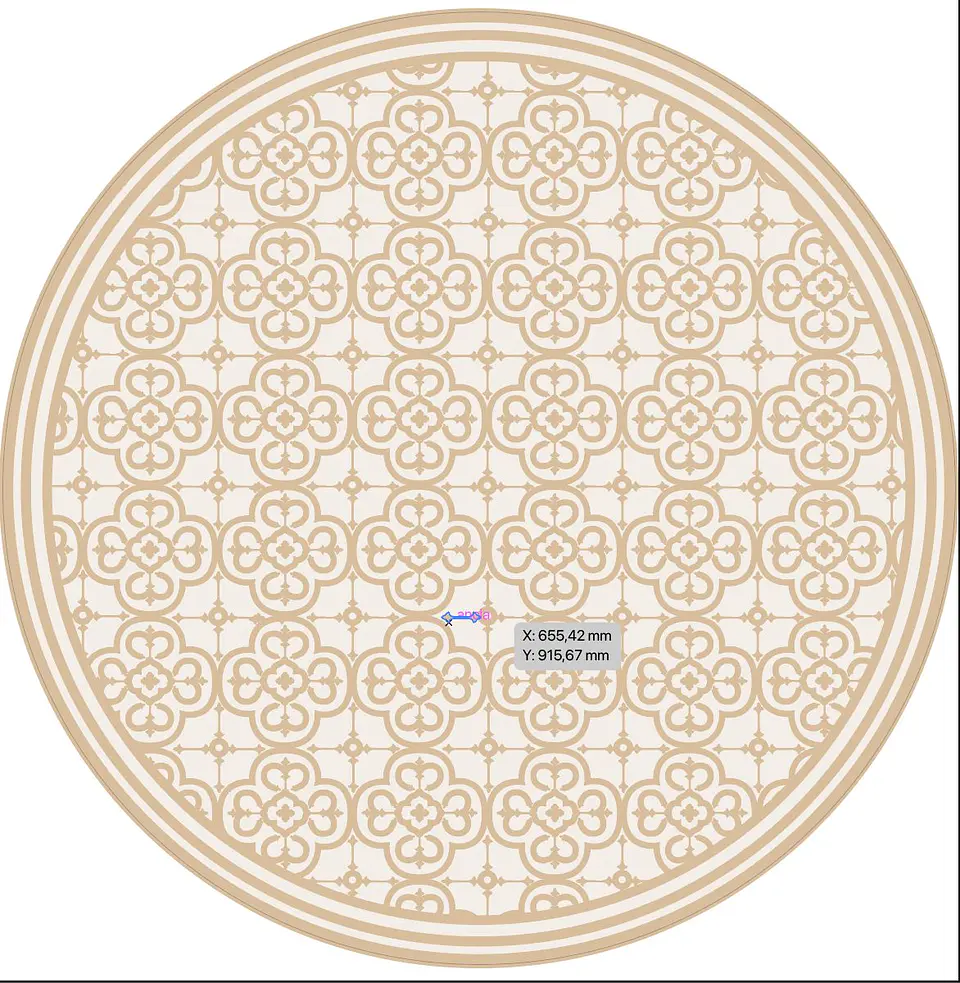 Flor Árabe Arena 140 cm 1