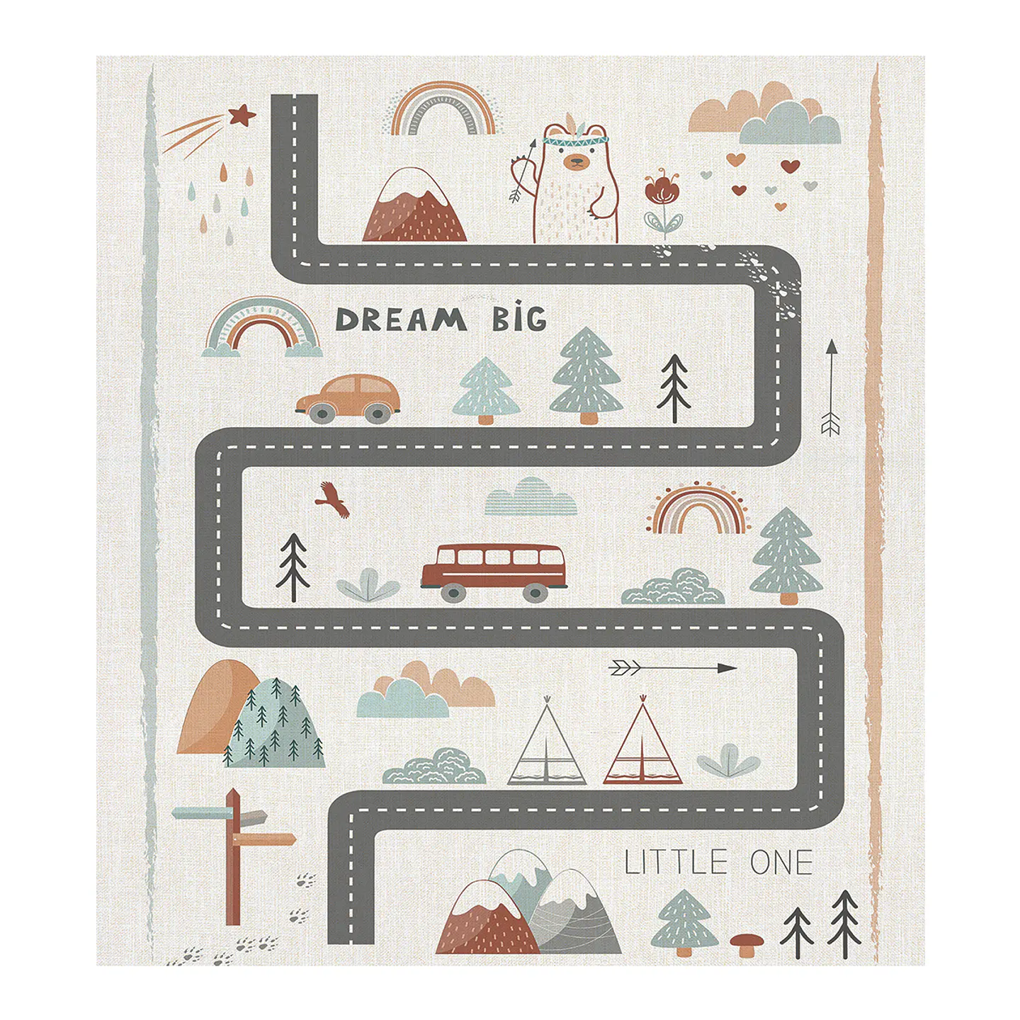 Alfombra Indian route 140 x 160 1