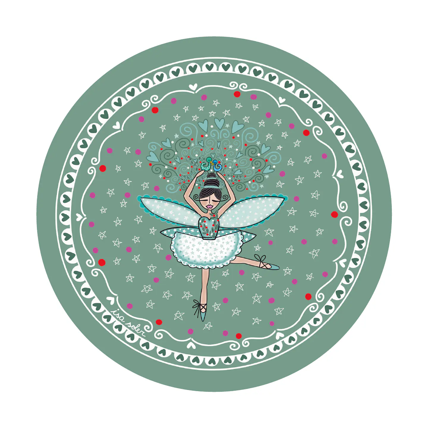 Set 6 Individual Navidad 6 37cm 1