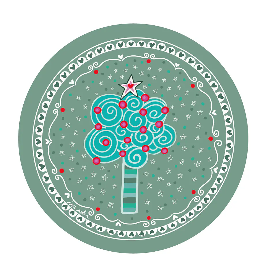 Set 6 Individual Navidad 1 37cm 1