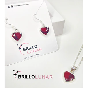 CONJUNTO CORAZON ROJO