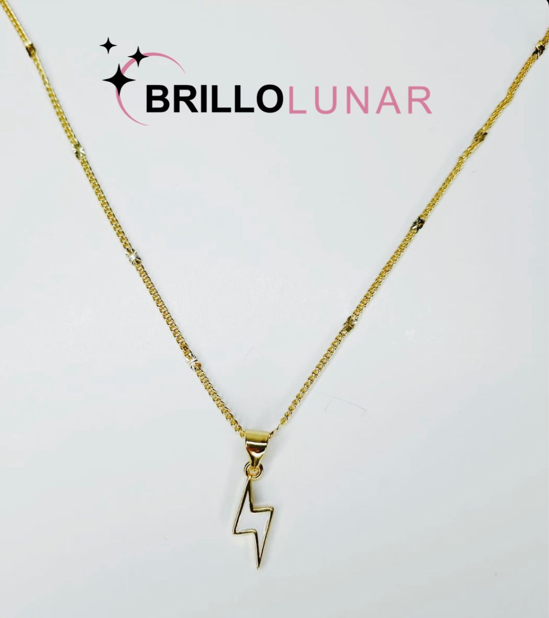 COLLAR ESMALTADO RAYO BLANCO
